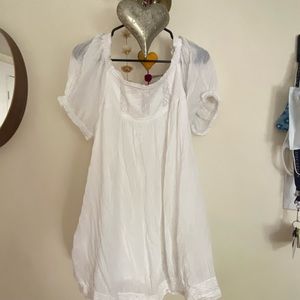 Free people white off shoulder romper